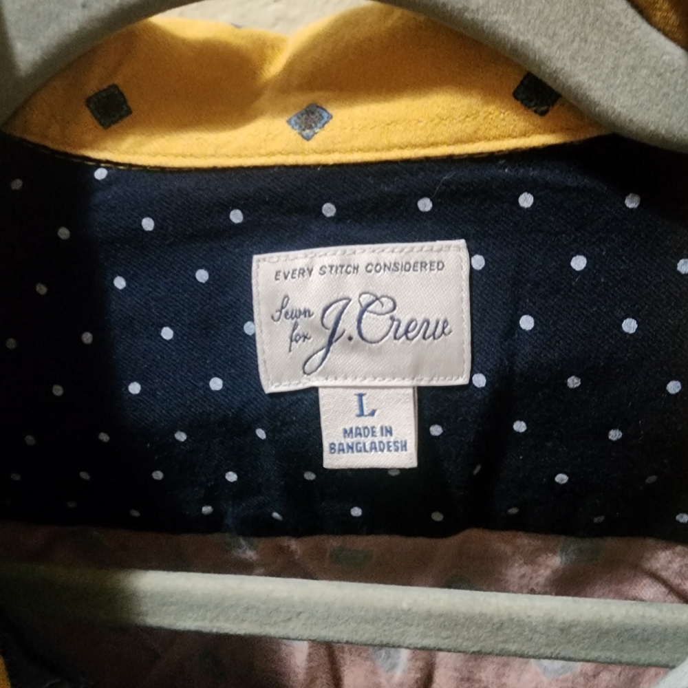 J. Crew Multicolor Patchwork Button Down Shirt - image 3